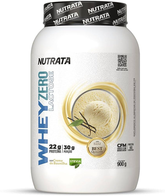 WHEY ZERO LACTOSE BAUNILHA 900G NUTRATA