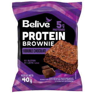 BROWNIE DOUBLE CHOCOLATE PROTEIN 40G BELIVE