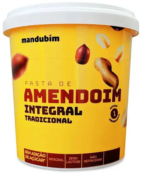 PASTA DE AMENDOIM INTEGRAL 450G MANDUBIM