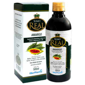 Sumo Real Amargo - Melão de São Caetano - 500ml - UberPharma - Granarium Produtos Naturais Londrina - Granarium Produtos Naturais