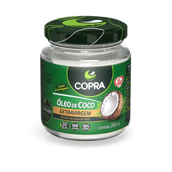 Óleo de Coco Extravirgem sem Sabor Copra - 200ml - Granarium Produtos Naturais Londrina - Granarium Produtos Naturais