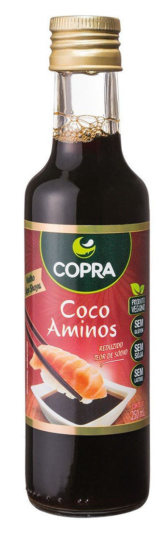 Coco Aminos 250 ml - Copra - Molho tipo Shoyu - Granarium Produtos Naturais Londrina - Granarium Produtos Naturais