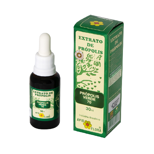 EXTRATO DE PROPOLIS VERDE 70% 30ML APISFLORA